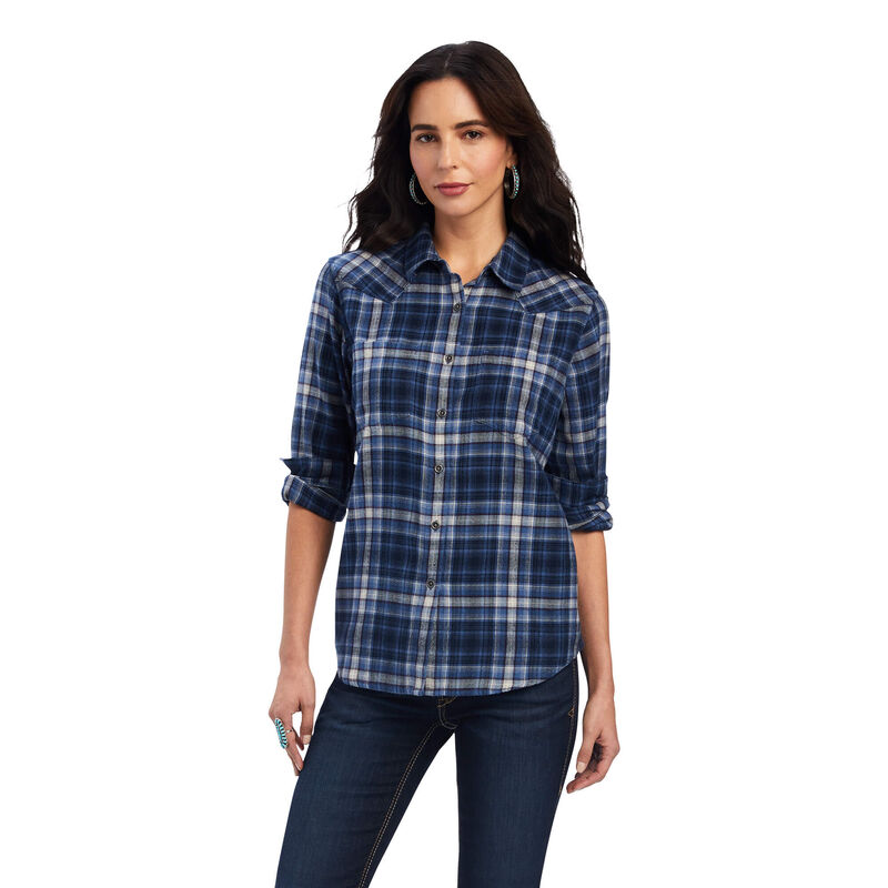 Ariat Hemden Damen - Real Billie Jean DunkelBlau ( OLEUR-2580 )